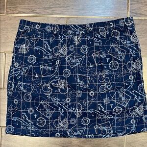 Lands' End Nautical Skirt | 14P